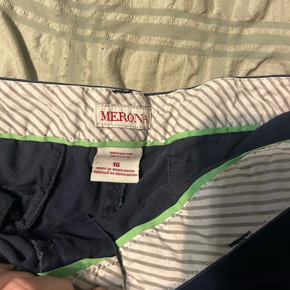 Merona Blue Board Shorts Swimwear